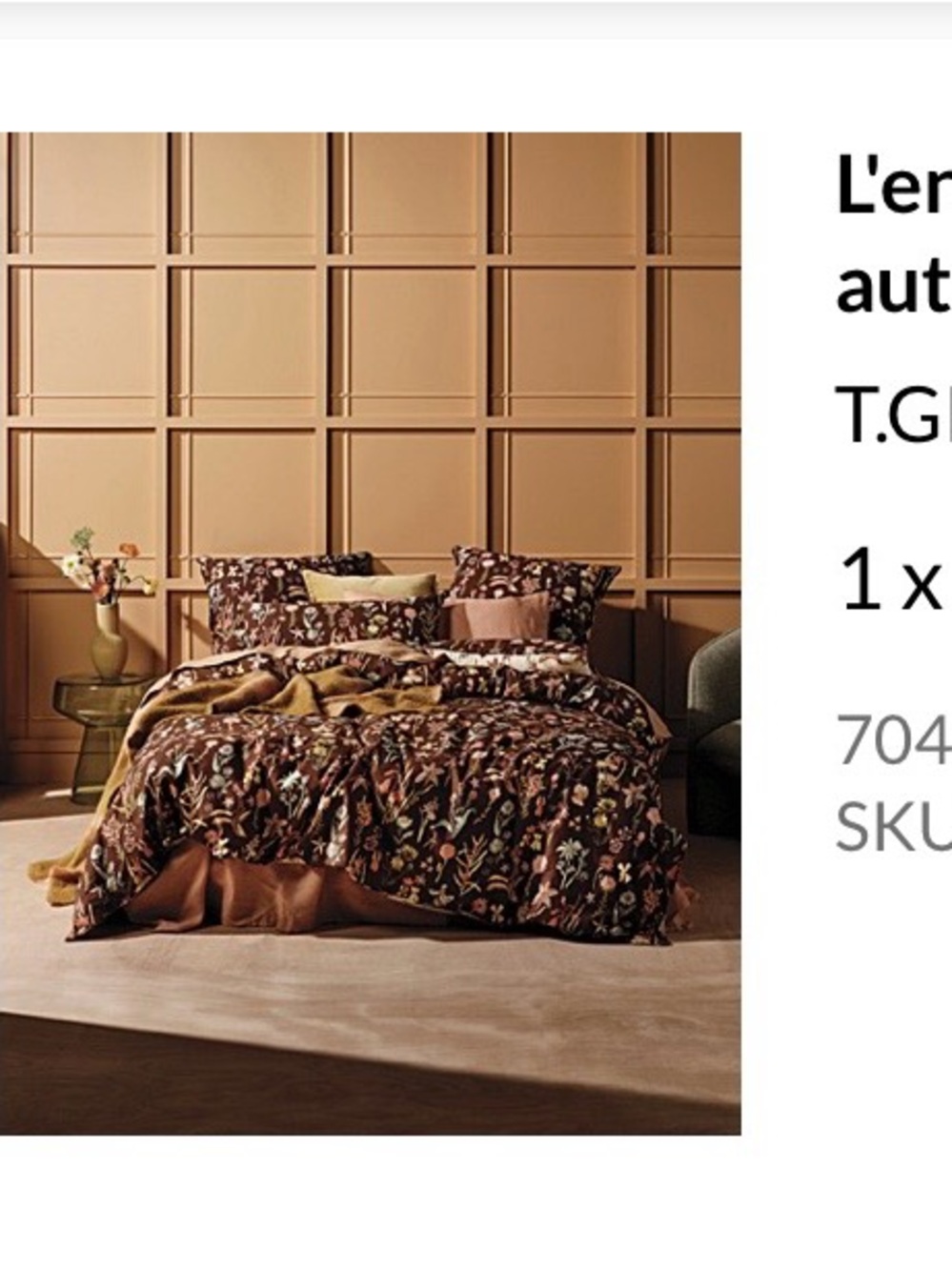 Floral Reversible Duvet Cover set